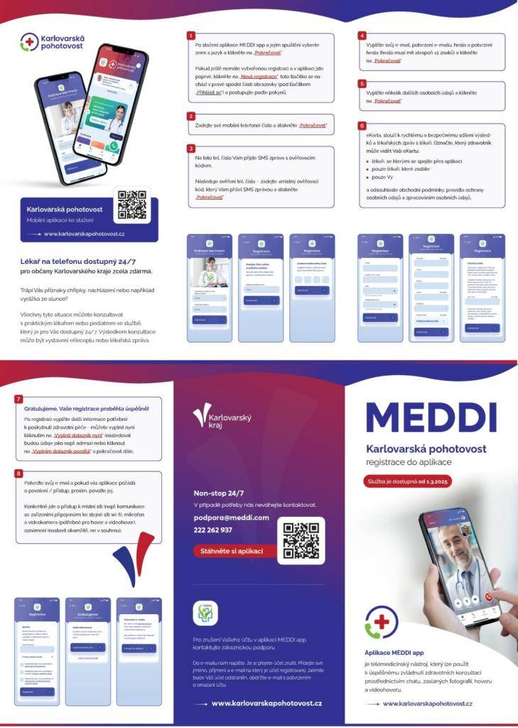 Karlovarský kraj spouští 01. 03. 2025 on-line pohotovost pro děti a dospělé. Lékaři jsou pacientům k dispozici 24 hodin denně včetně víkendů i svátků.