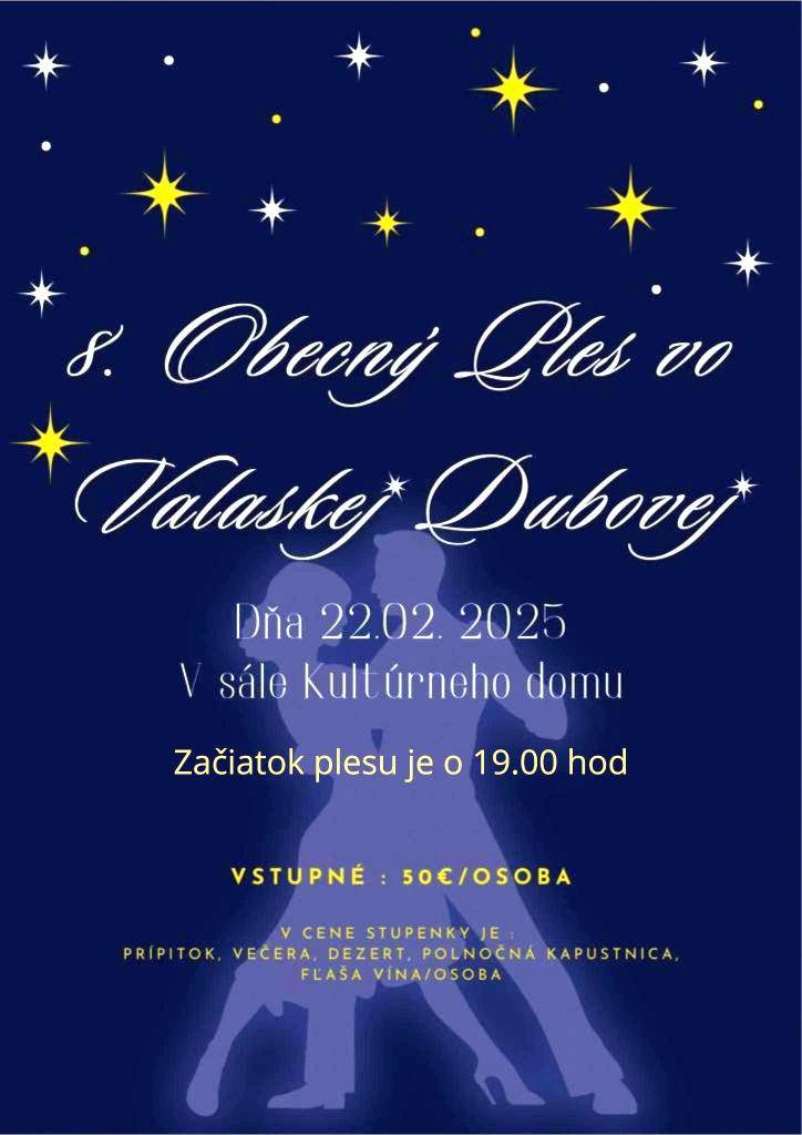 Náš 8.Obecný ples v obci Valaská Dubová