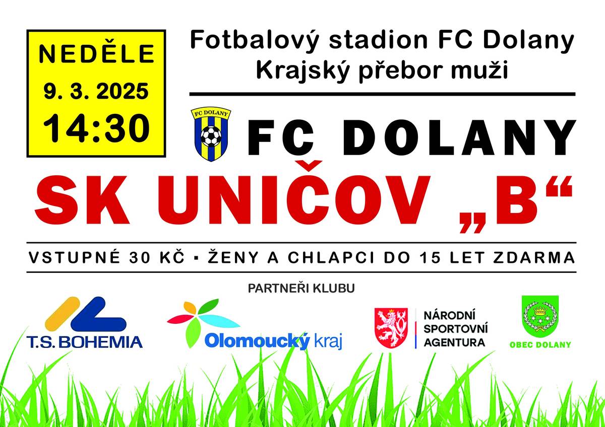 eděle 9. března ve 14:30 hodi