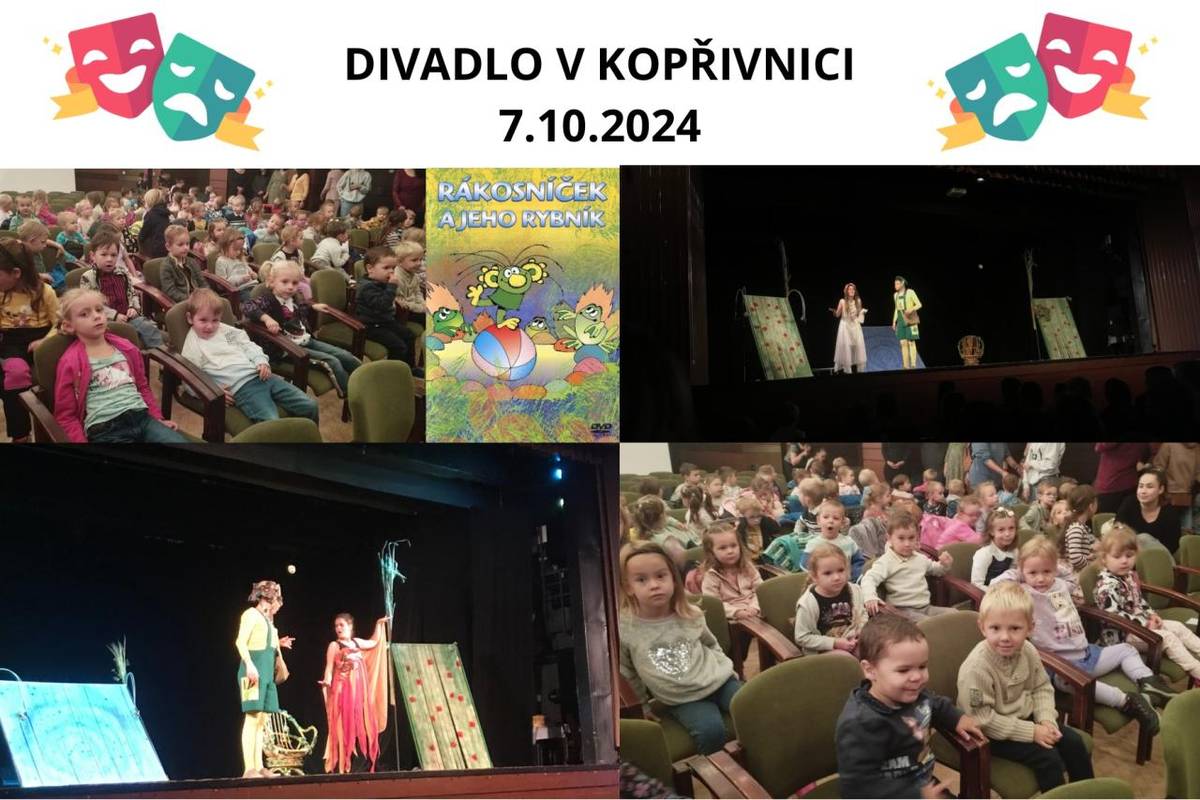 Dne 7.10.2024 jsme se jeli podívat do Kopřivnického divadla na pohádku “Rákosníček a jeho rybník”