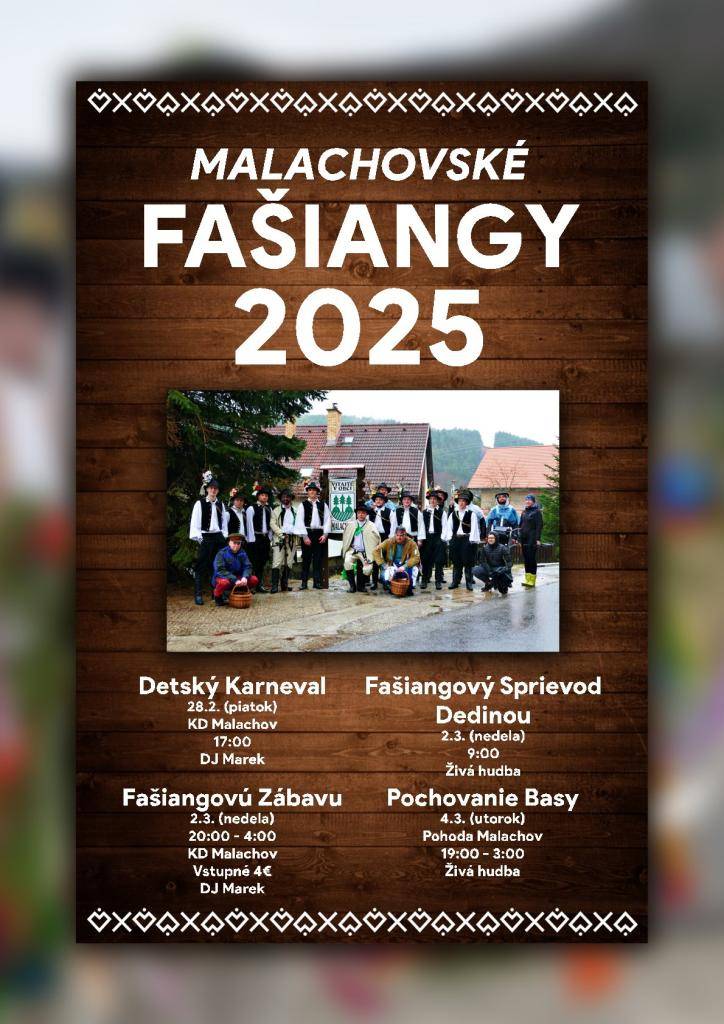 Malachovské FAŠIANGY 2025
