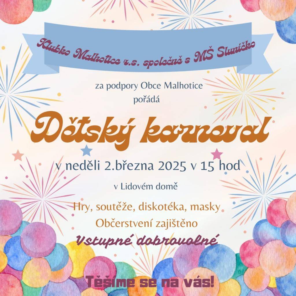 V neděli 2. března 2025 se v lidovém domě rozezněla hudba a zaplnil ho smích dětí v nádherných kostýmech.