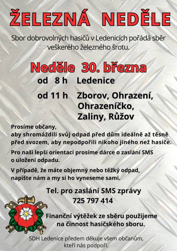 Podpoříte ledenické hasiče?