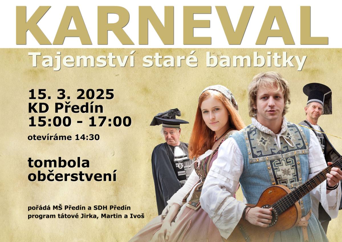 Karneval Tajemství staré bambitky