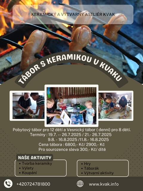 Pobytový a vesnický tábor,  více v přiloženém letáku