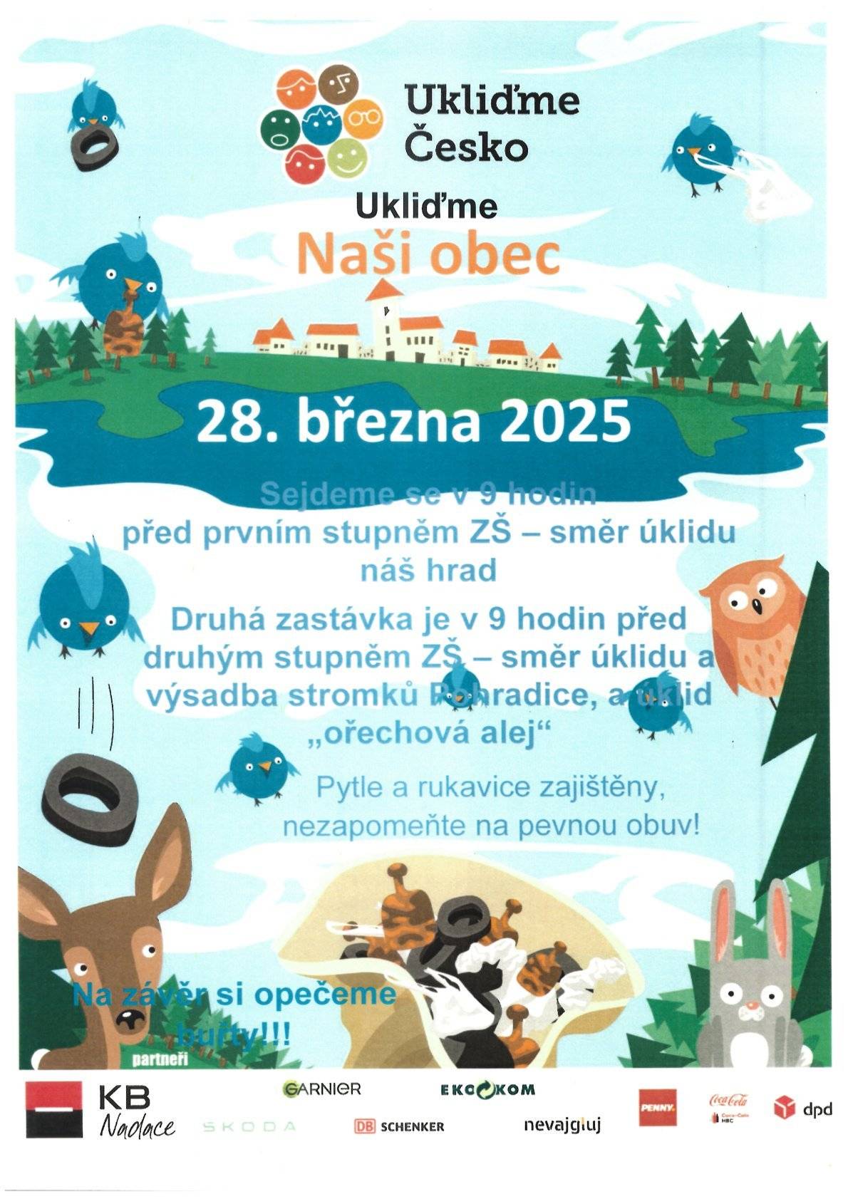 28.3..2025 před I.st.ZŠ a II.st.ZŠ v 9,00hod
