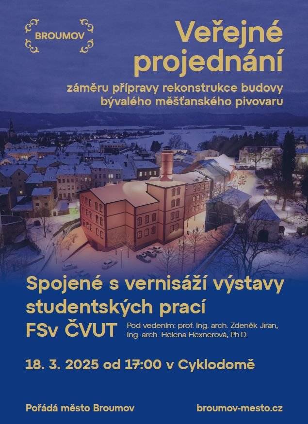 Předáváme pozvánku. Úterý 18.03.2025 od 17:00 h v Cyklodomě.