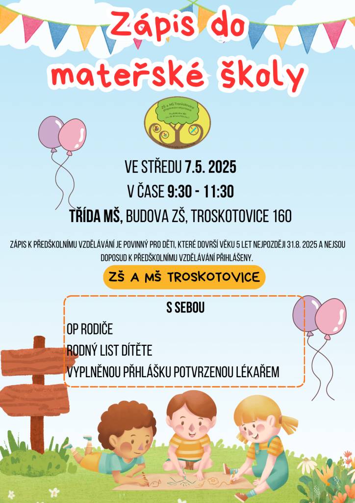 Zápis do MŠ