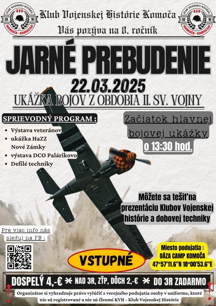 Dňa 22. marca 2025 v čase od 13.30 do 14.30 hod. priestor vedľa hrádze pri OÁZA kempe.
