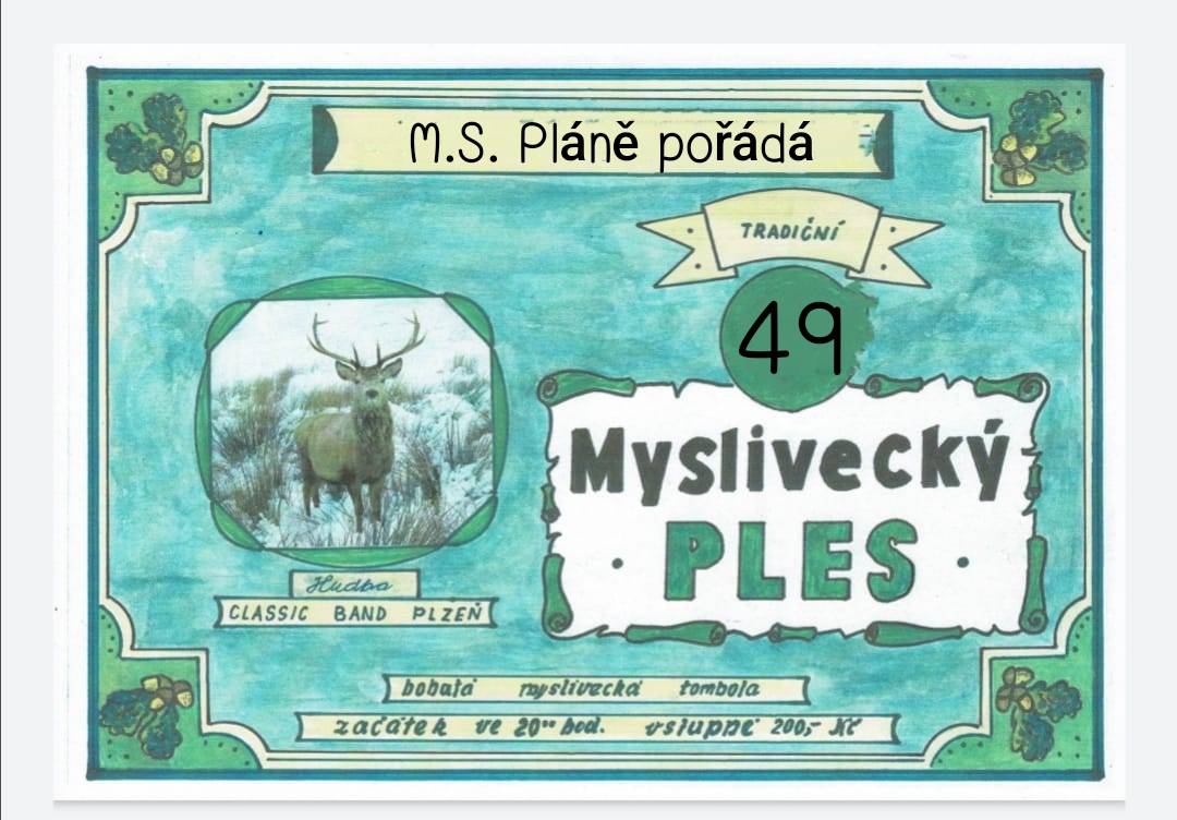 Dne 15.3.2025 se konal již 49 ročník Mysliveckého plesu. Nechyběla tradiční bohatá tombola, skvělá kapela a výborná nálada. Za organizaci děkujeme mysliveckému spolku.