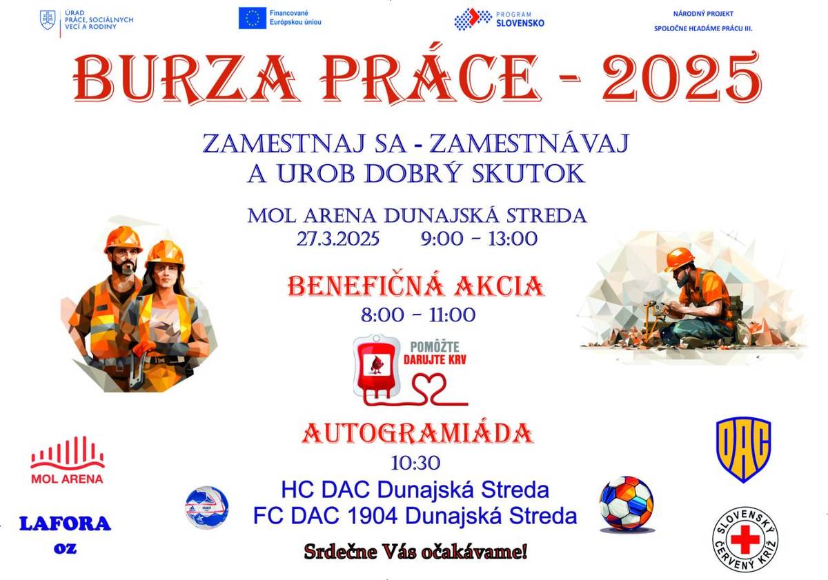 Burza práce v Dunajskej Strede