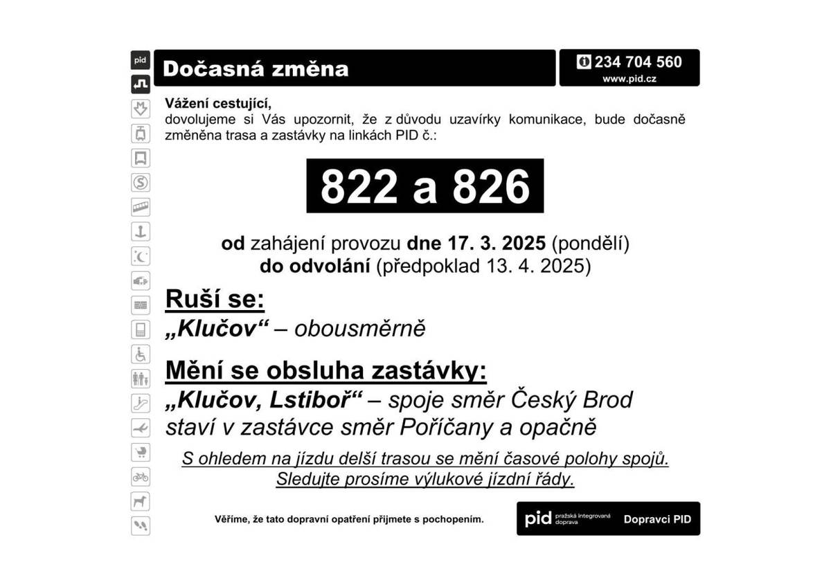Vážení spoluobčané,    od pondělí 17.3. začíná Krajská správa silnic s rekonstrukcí komunikace III/3304 z Klučova do Lstiboře.