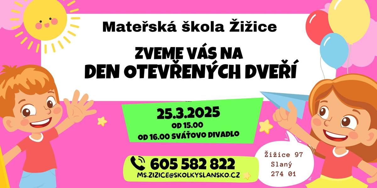 zápis do MŠ Žižice