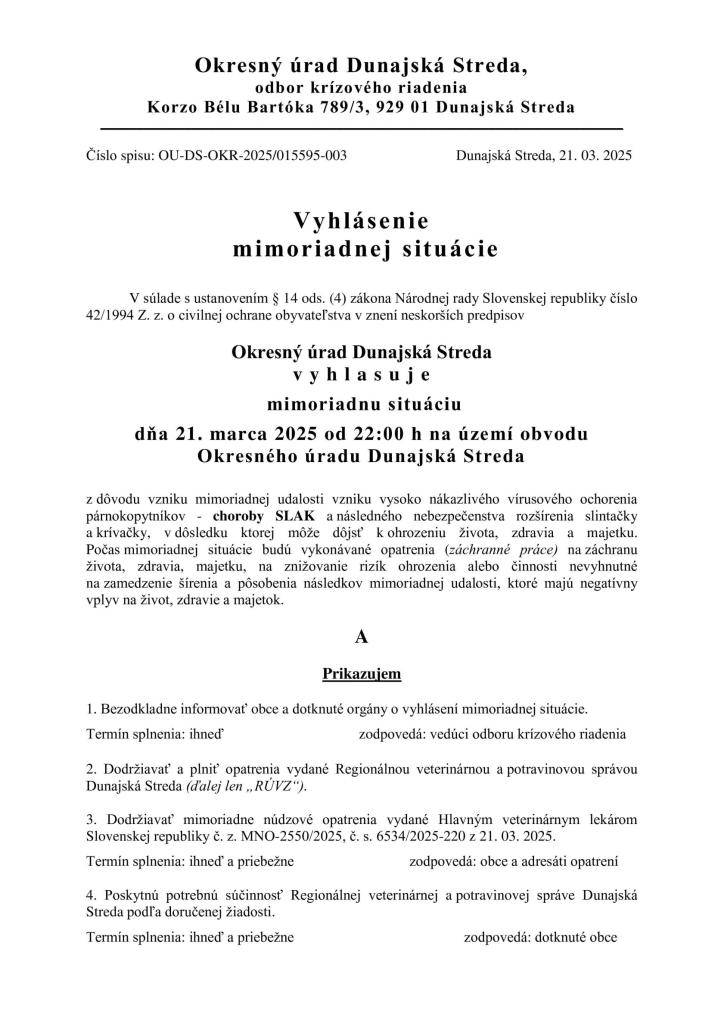 Rendkívüli helyzet