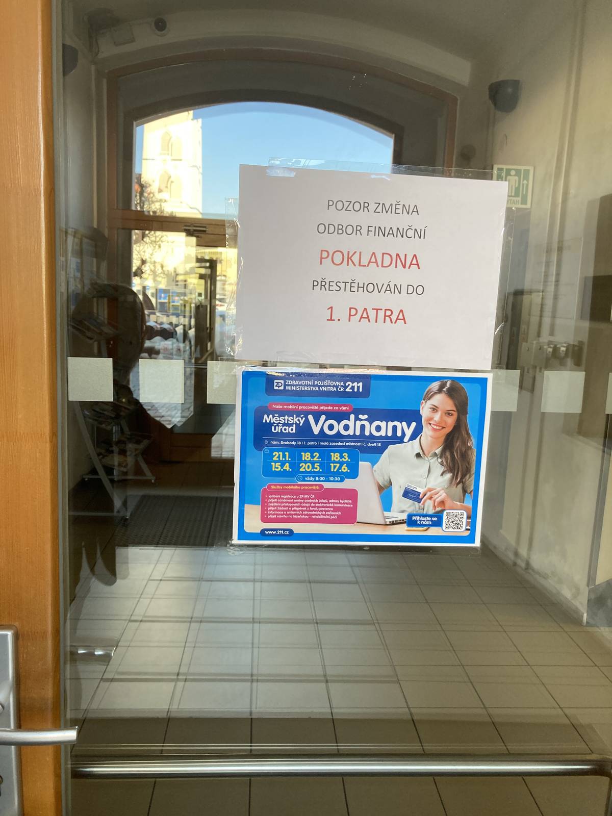 Vážení spoluobčané,  ODBOR FINANČNÍ je od 21.03.2025 přestěhován do první patra!!!!