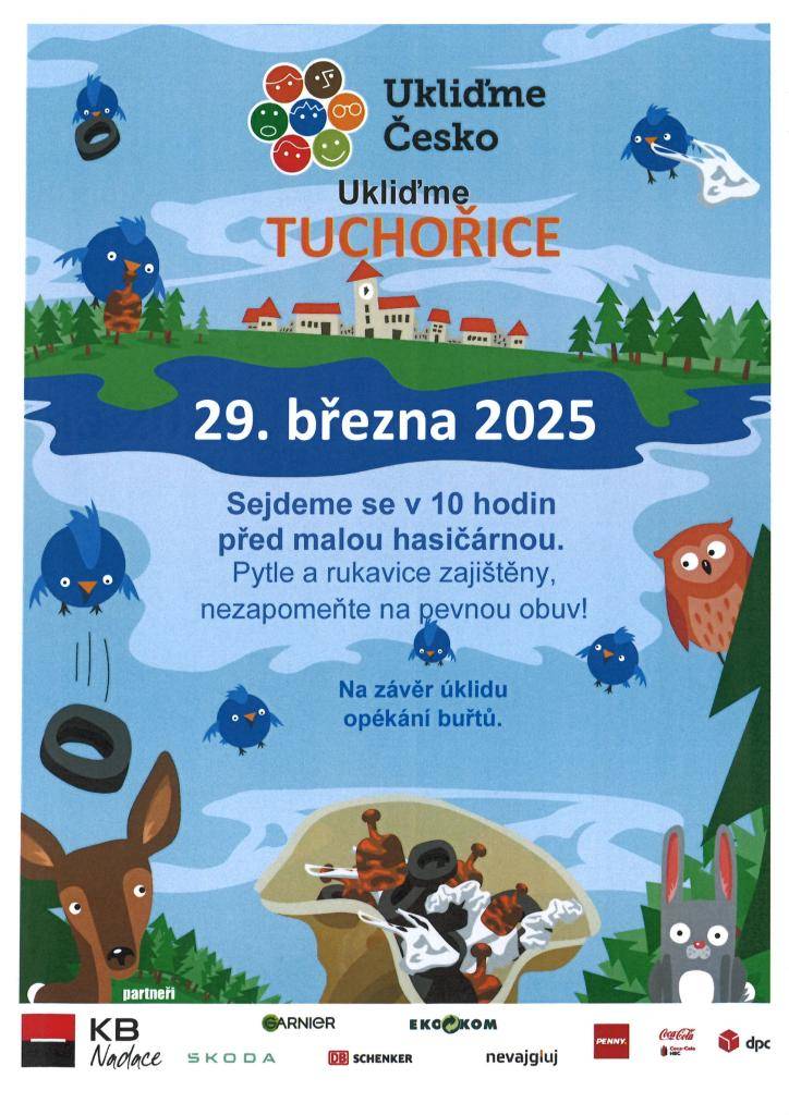 Přijďte nám pomoci uklidit obec.