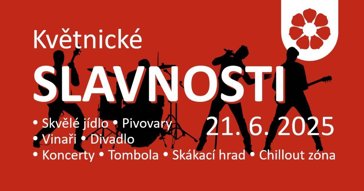 Srdečně vás zveme na Květnické SLAVNOSTI - poznamenejte si termín do svého kalendáře.