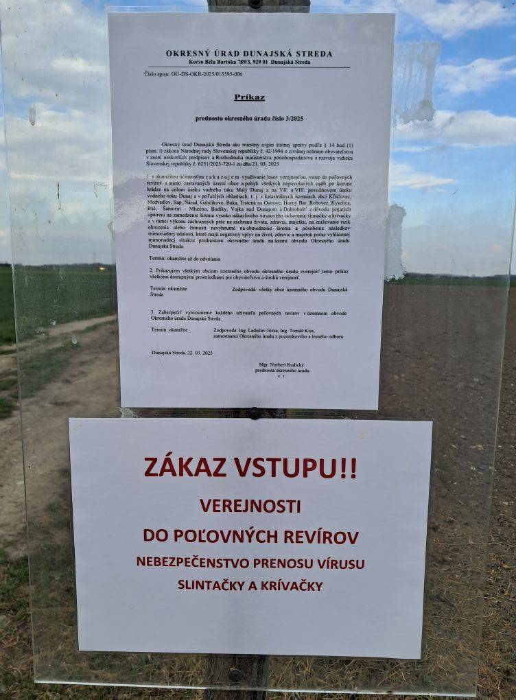 ‼‼‼‼‼ POZOR‼‼‼‼‼  ZÁKAZ VSTUPU DO POĽOVNÝCH REVÍROV