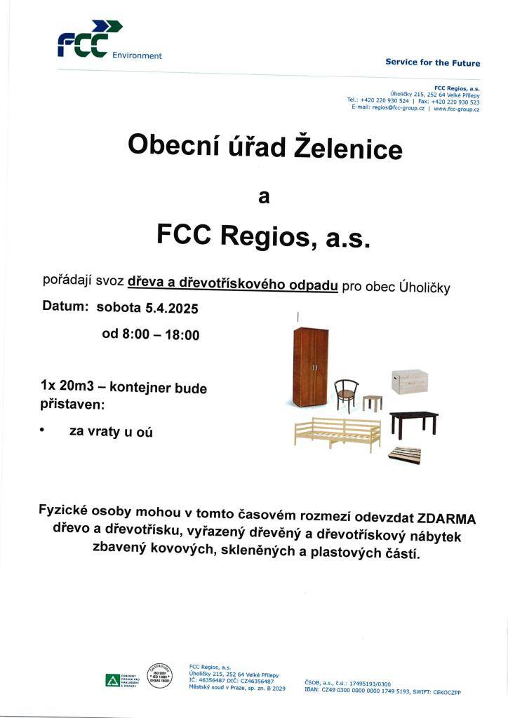 !!Kontejnery v sobotu 05.04.2025!!    Na velkoobjemový odpad, dřevo: 8:00 - 18:00 hodin  Kontejnery budou za vraty vedle OÚ, budou otevřena v sobotu 8-18 hodin.    Na nebezpečný odpad: 10:00 - 11:00 hodin  Bude stát před OÚ nebo u hospody v daném čase.