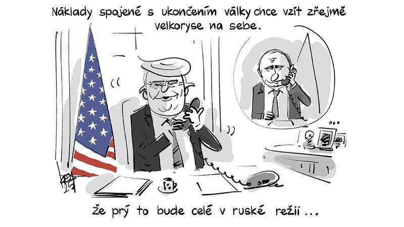 Náklady spojené s ukončením války chce vzít zřejmě velkoryse na sebe. Že prý to bude celé v ruské režii…