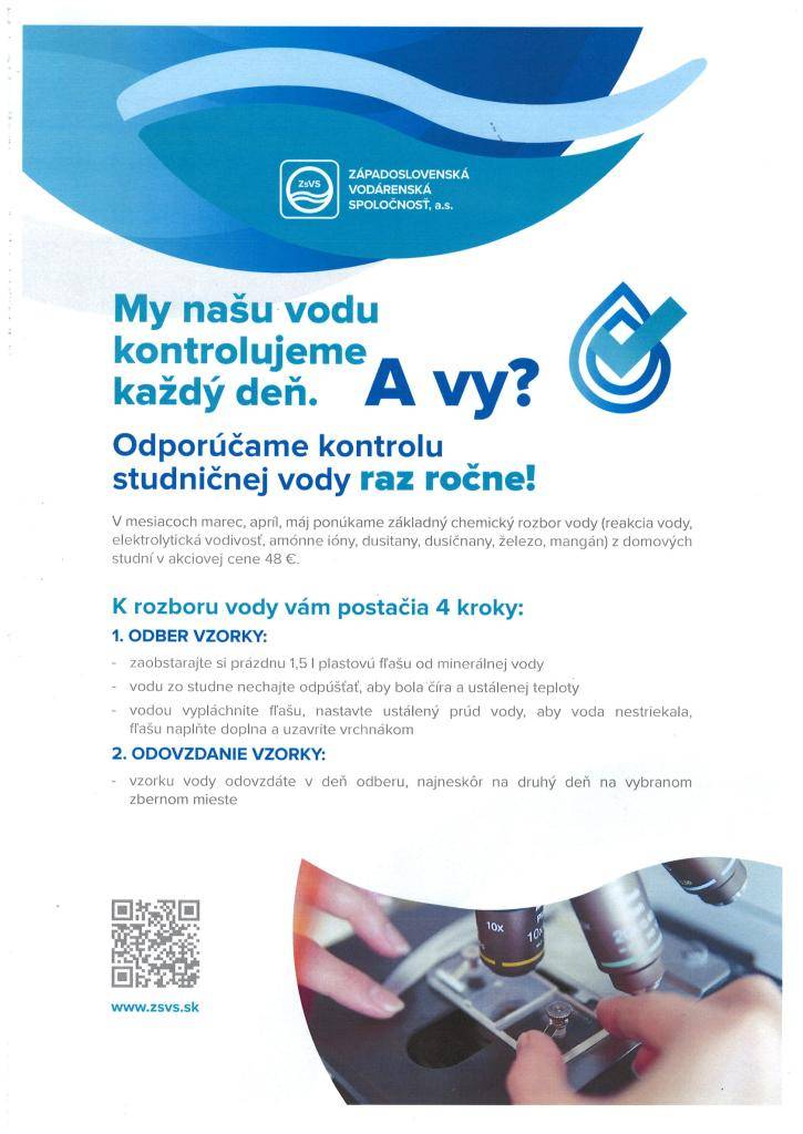 „Rozbor studničnej vody“