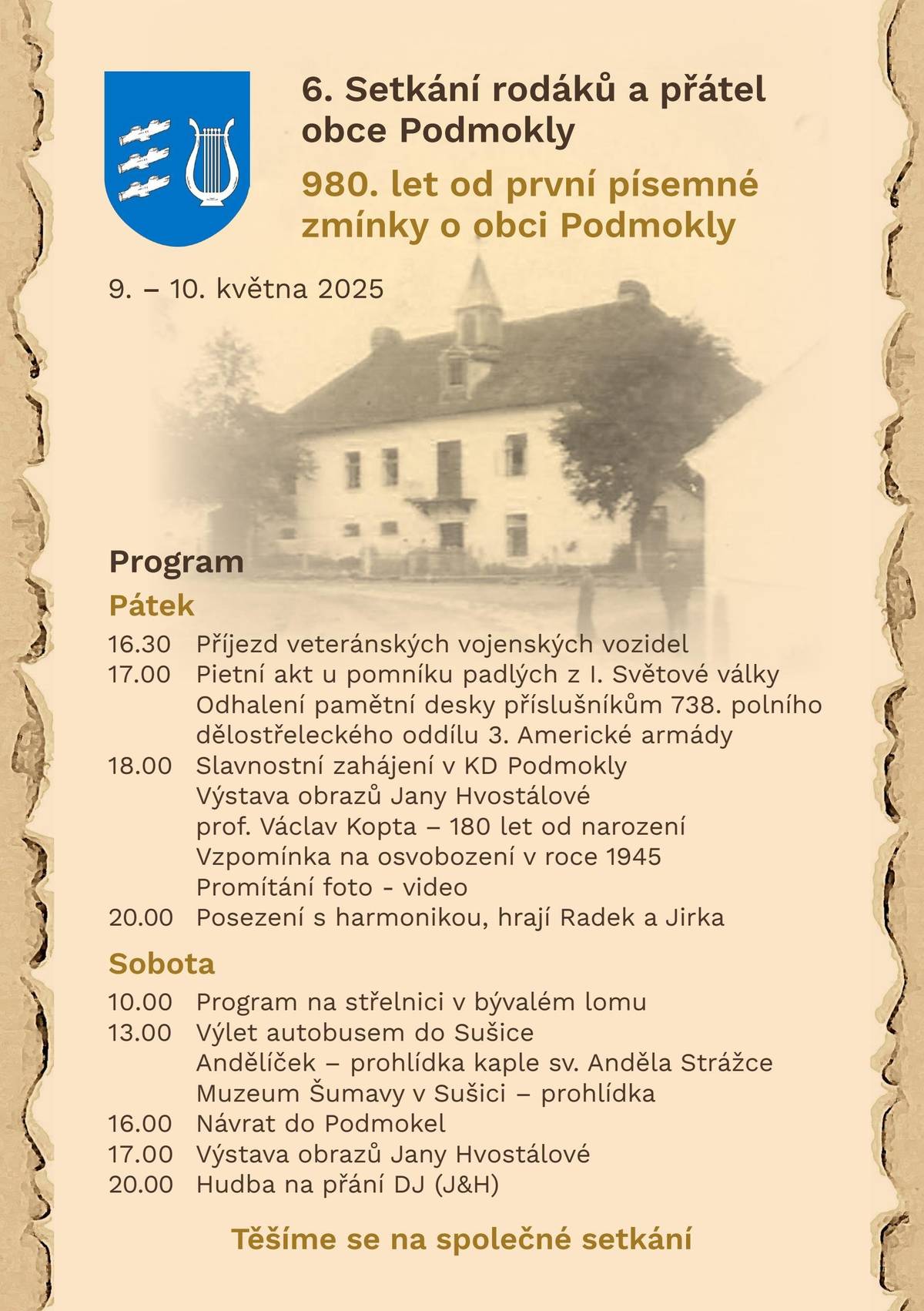 Setkání rodáků a přátel obce Podmokly