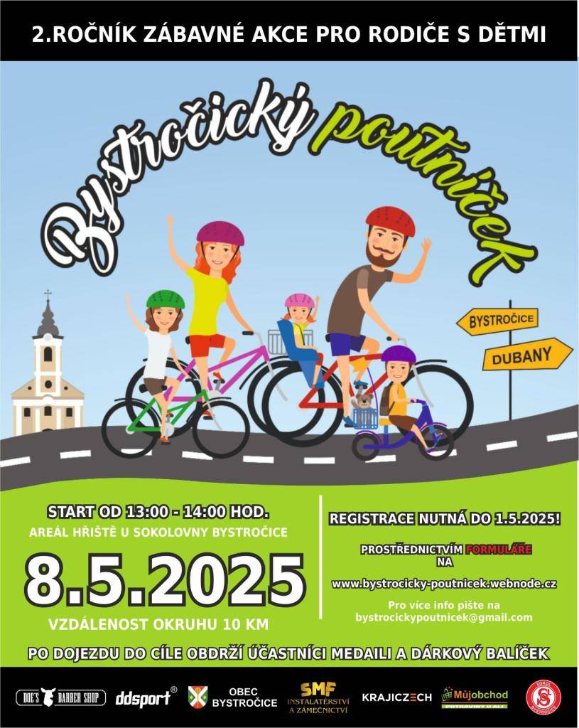 Vyražte s dětmi na 2.ročník zábavného cykloputování!