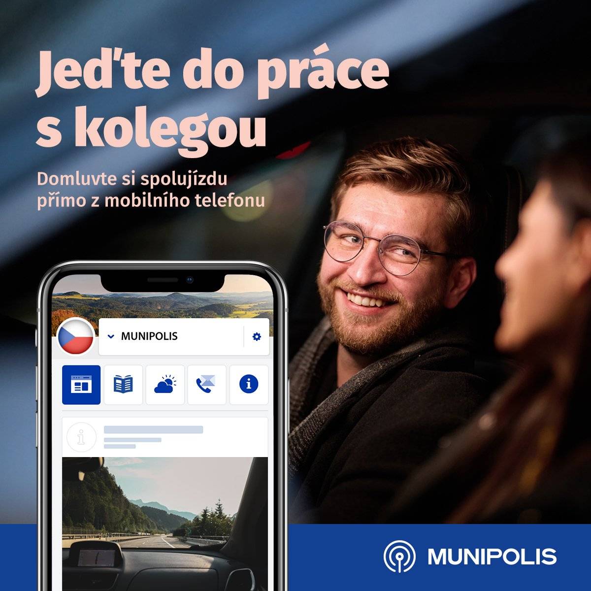 Už se někdy stalo, že vám přímo před nosem ujel autobus či vlak a další jel za hodně dlouho? Přesně na tyto případy slouží Spolujízda.  Stačí se podívat do aplikace MUNIPOLIS a můžete využít spolujízdu s tím, kdo jede stejným směrem.🤩Tak šťastnou cestu!