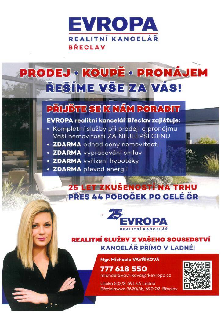 Realitní služby ze sousedství, realitní služby přímo v Ladné.