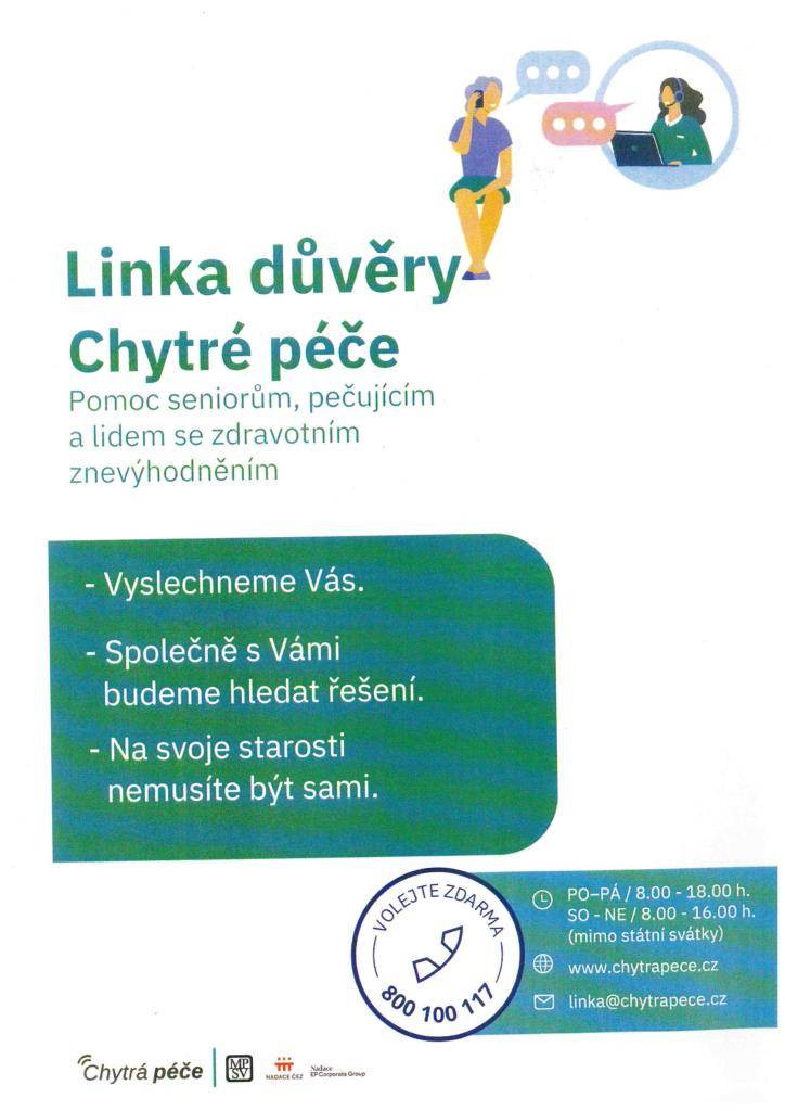 Pomoc seniorům, pečujícím a lidem se zdravotním znevýhodněním