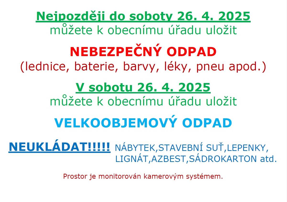 v sobotu 26. 4. 2025