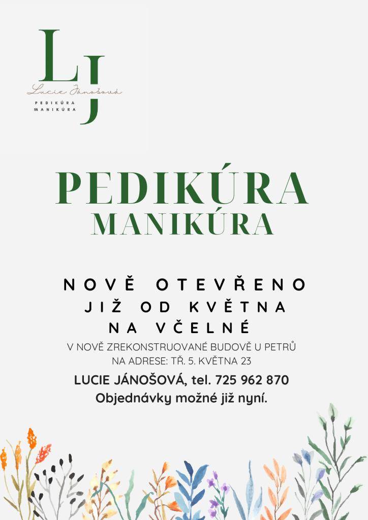 Paní Lucie Jánošová připravuje nový salón. Objednávky přijímá již nyní na čísle 725 962 870.