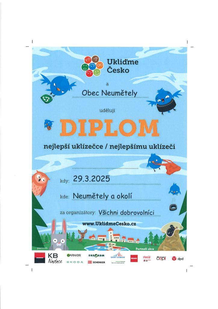 v rámci celostátní akce Ukliďme Česko