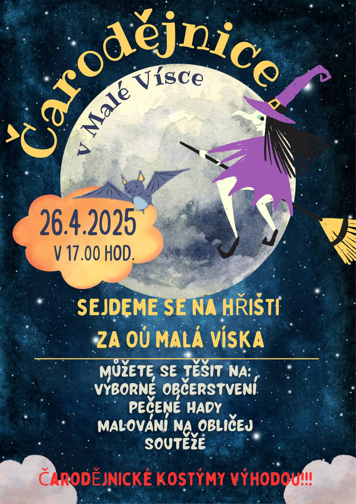Čarodějnice 26.4.2025
