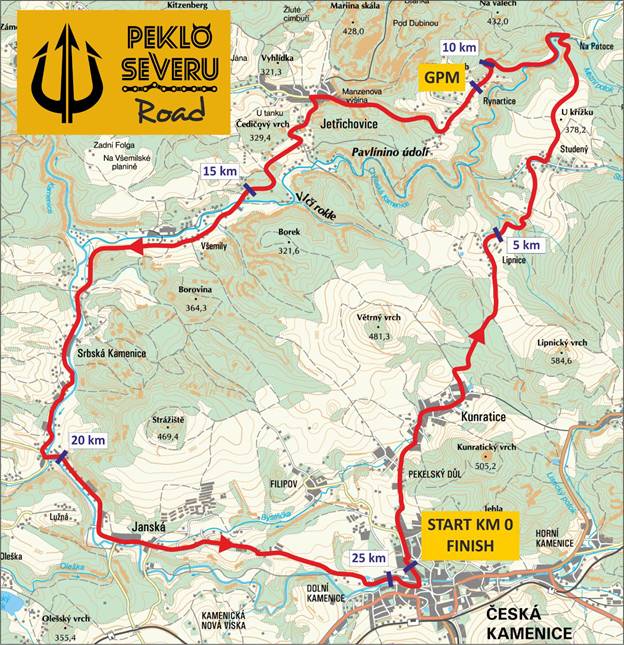 Dne 27. dubna 2025 spolek PEKLO SEVERU, z.s. společně s městem Česká Kamenice pořádá cyklistický závod Peklo Severu ROAD a Český pohár Elite mužů ŠKODA Cup.   Omlouváme se tímto za dopravní komplikace.