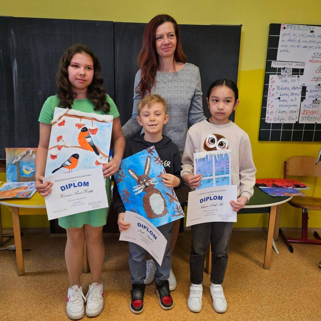 Březen byl jedním z měsíců, kdy se naše škola zapojila do mnoha soutěží. Jednou z nich byla výtvarná soutěž, kterou už po několikáté pořádala základní škola Česká Kubice.