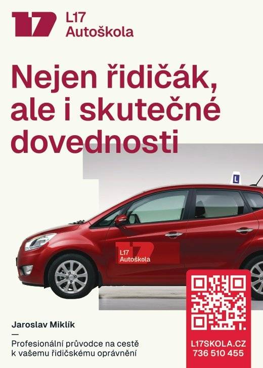 Pan Miklík ze Sázavy zahajuje činnost autoškoly. Učebna je přímo na nádraží ČD ve Žďáru - ideální pro dojíždějící. Jízdy z Hamrů, promo cena pro první studenty. Info a přihlášky na webu L17SKOLA.CZ