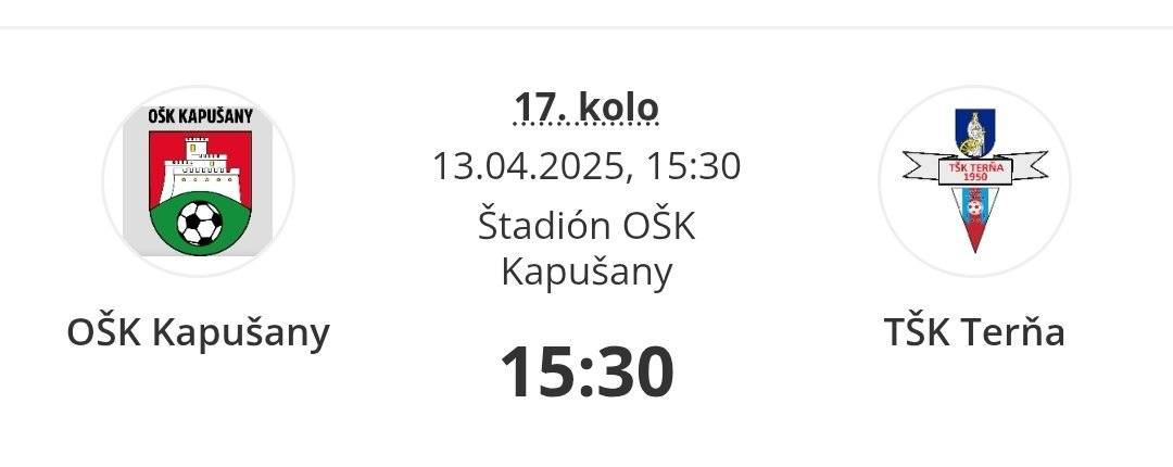 Nedeľňajší futbalový zápas