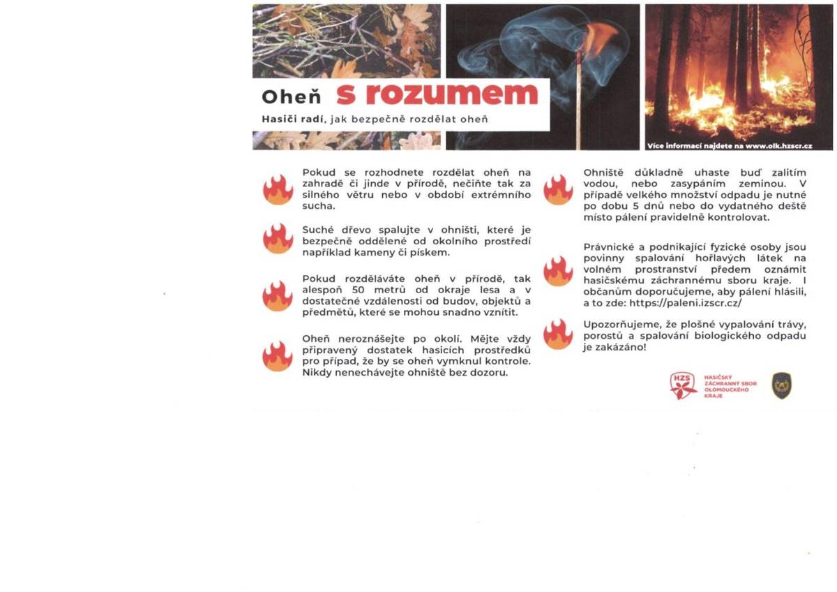 Hasiči radí,jak bezpečně rozdělat oheň ......