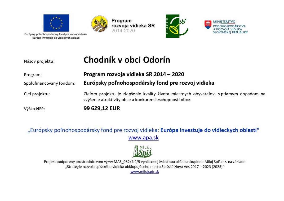 Program rozvoja vidieka SR 2014/2022