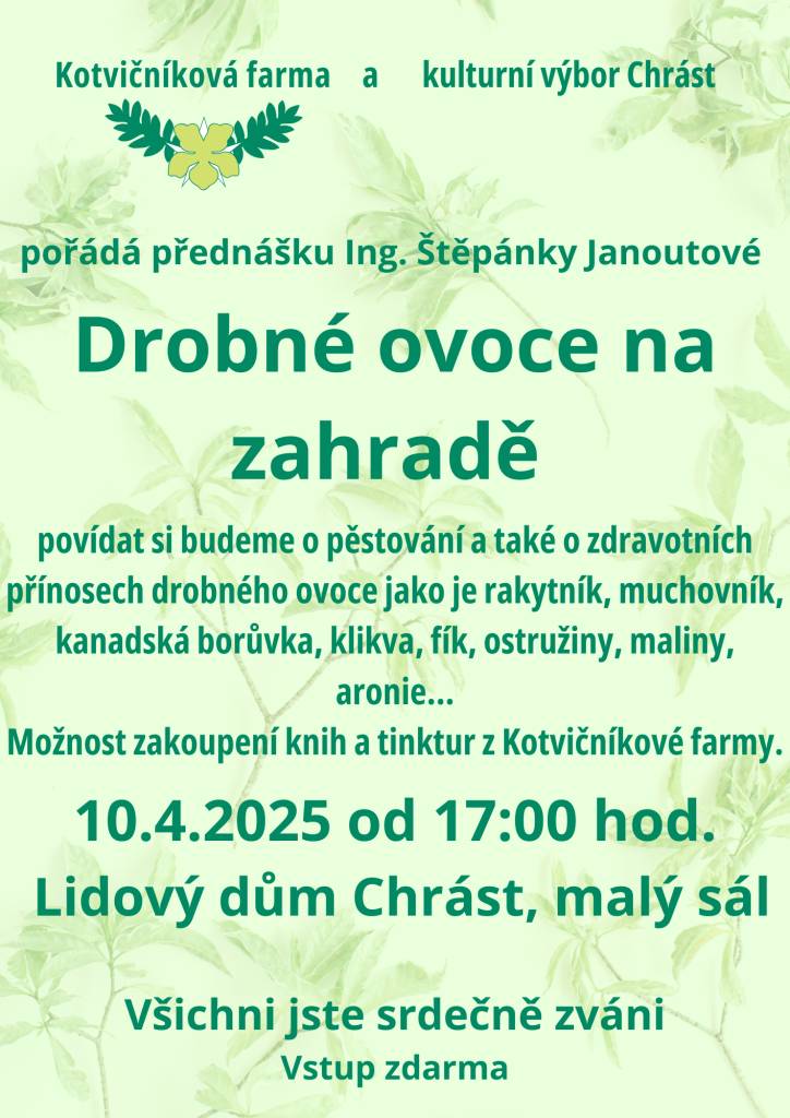 Děkujeme za zajímavou přednášku.     Výrobky z Kotvičníkové farmy můžete zakoupit na /www.kotvicnikovafarma.cz/    Foto:Z.Blaheta