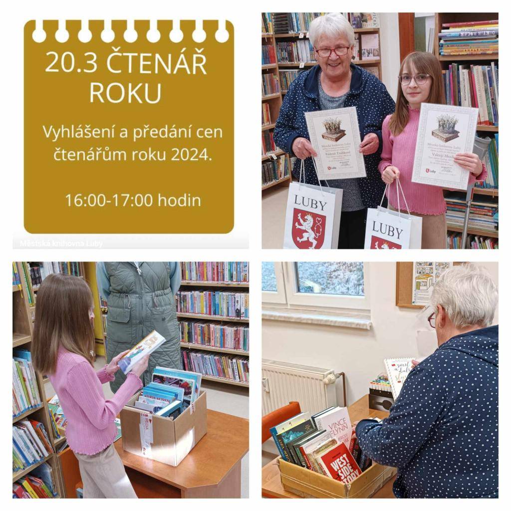 Dne 20.3.2025 proběhlo předávání cen za nejvíce přečtených knih za rok 2024.