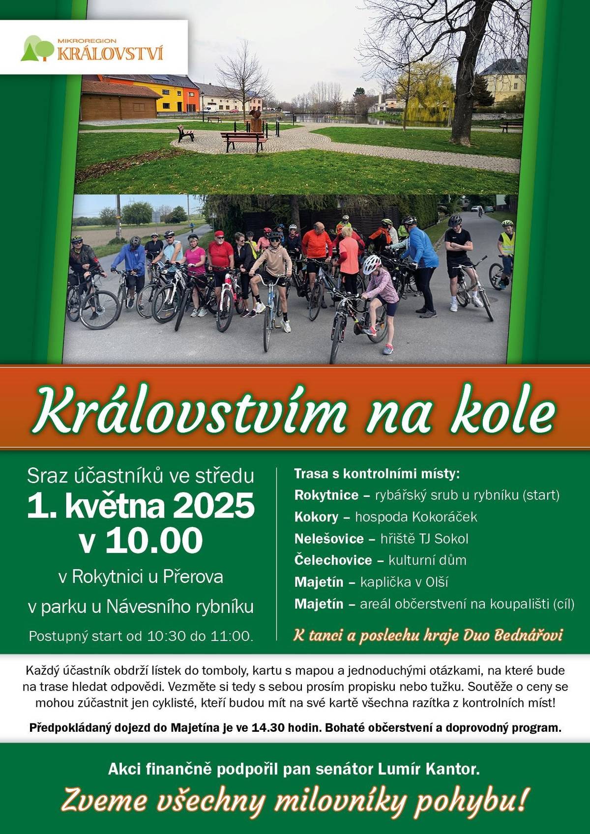 Tradiční cyklistická vyjížďka.