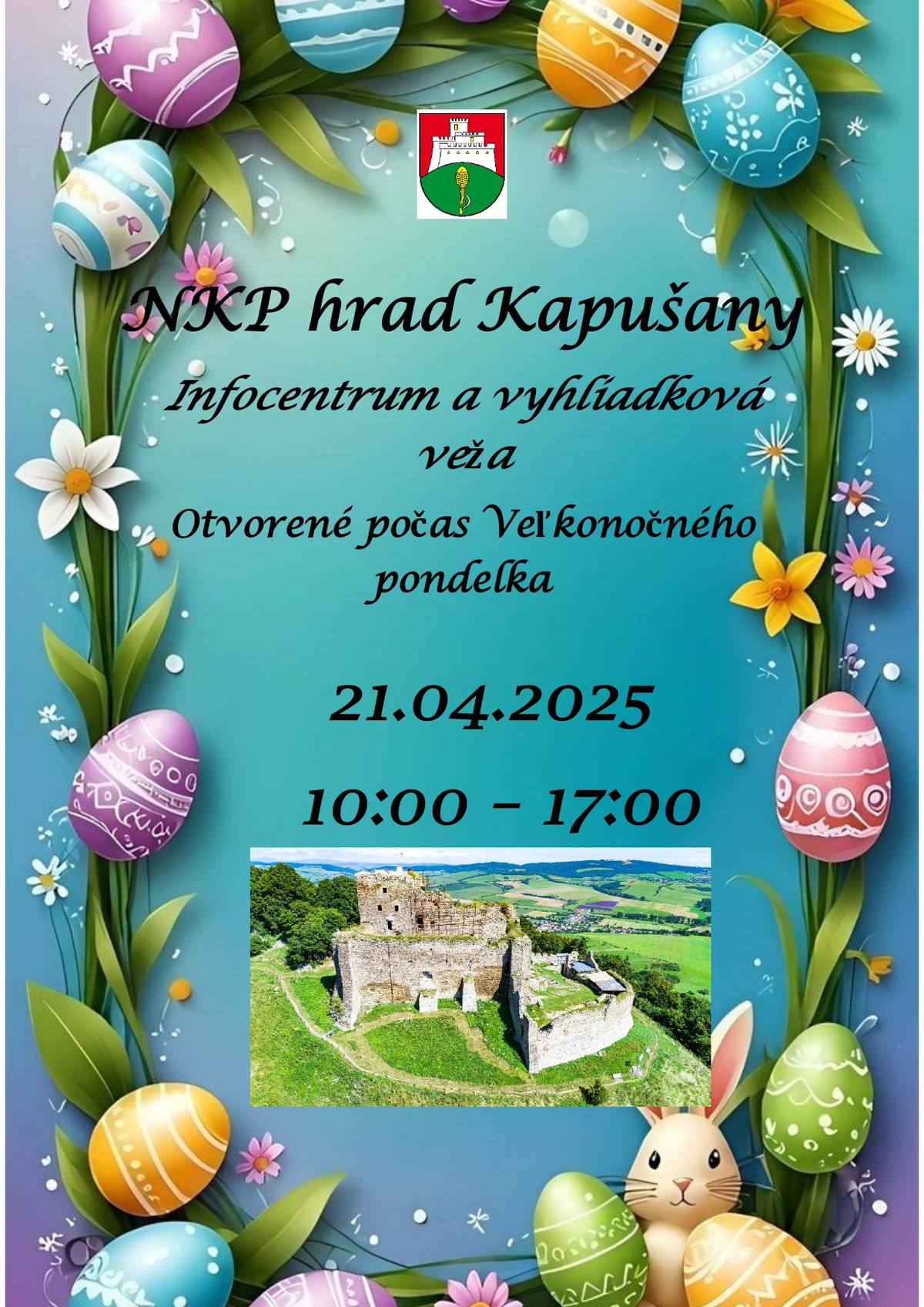 Otváracie hodiny Kapušianskeho hradu počas veľkonočných sviatkov