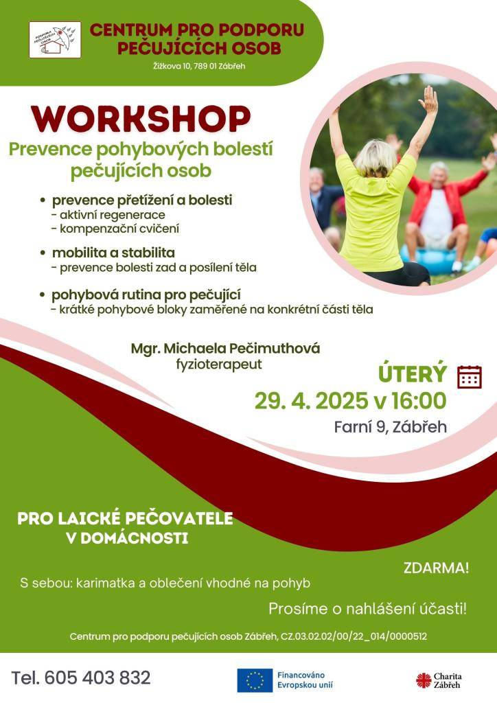 Prevence přetížení a bolesti