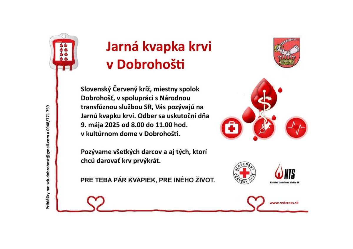 Jarná kvapka krvi v Dobrohošti