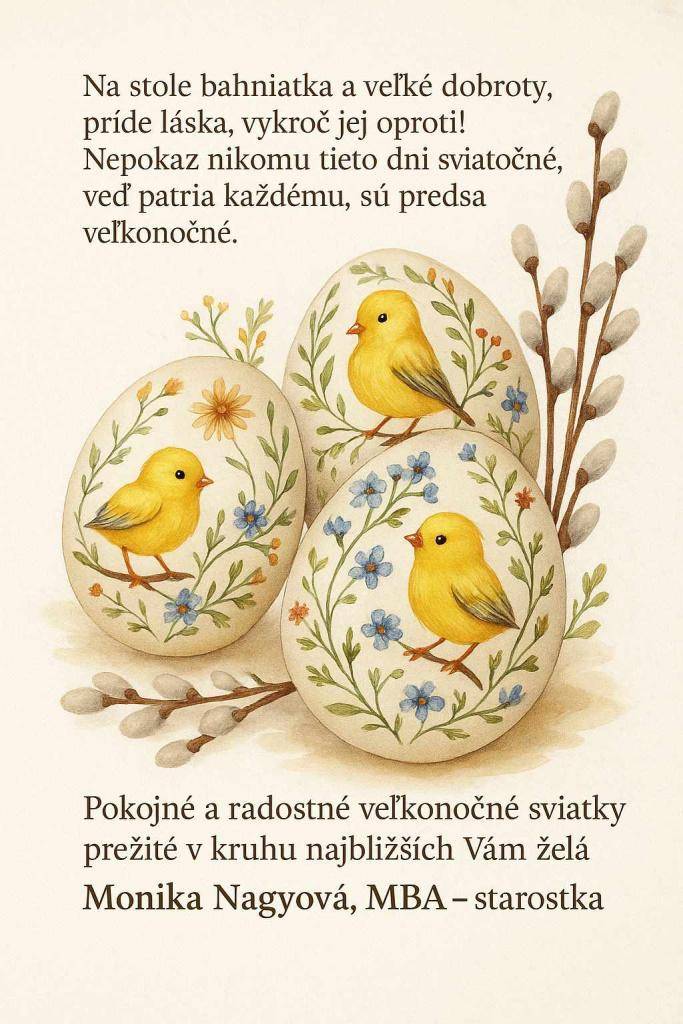 Veľkonočný pozdrav - Húsvéti üdvözlet