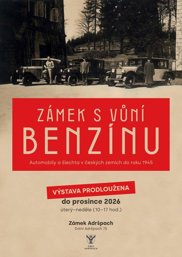 Automobily a šlechta v českých zemích do roku 1945.  Výstava prodloužena až do konce roku 2026!