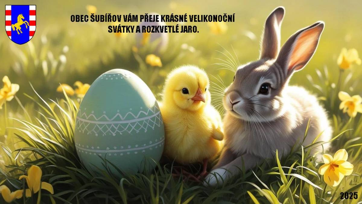 Obec Šubířov Vám přeje krásné velikonoční svátky.