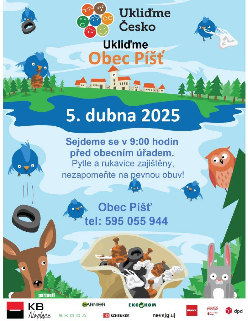 Na to, jaká byla zima a foukal ledový vítr, se nás sešlo i s dětmi mnoho. Někteří si svoje úseky uklidili už v minulém týdnu.